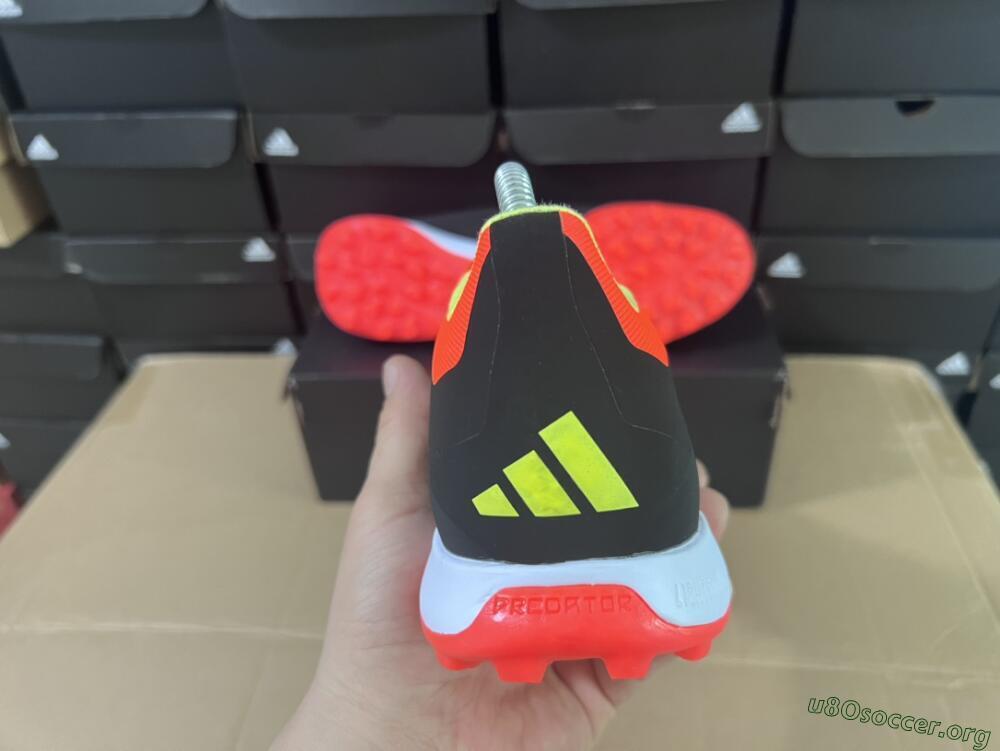 Adidas Predator 24 Elite TF Football Shoes - Black/White/Orange