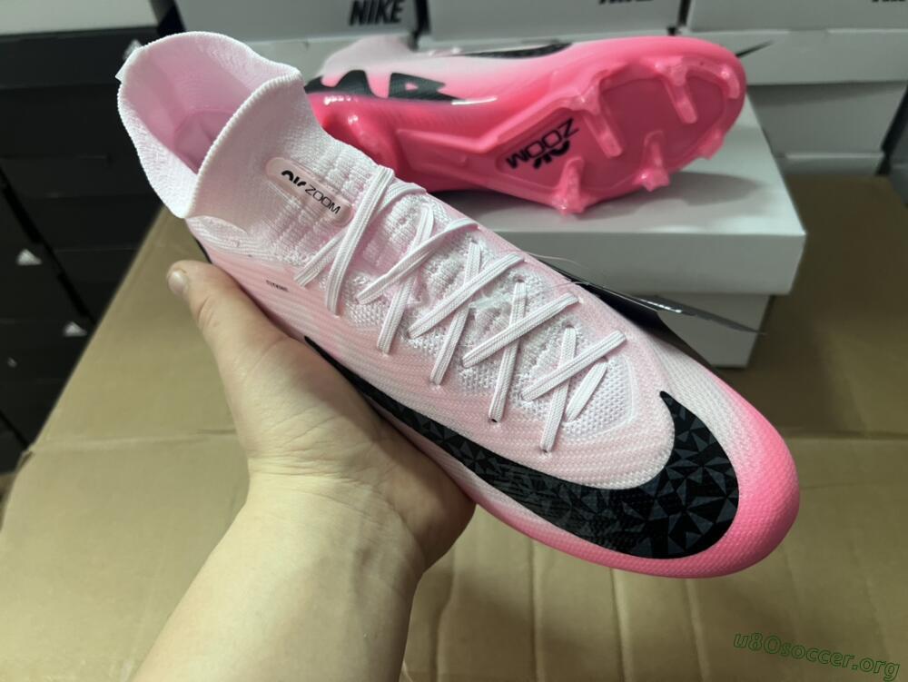 Nike Air Zoom Mercurial Superfly 9 Elite FG Football Boots - Pink/Black