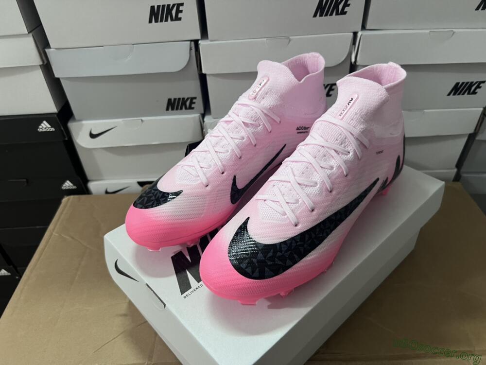 Nike Air Zoom Mercurial Superfly 9 Elite FG Football Boots - Pink/Black