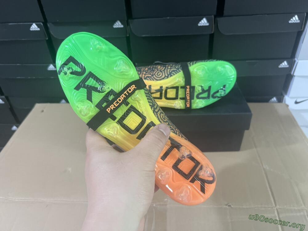 Adidas Predator Elite Foldover Tongue FG Football Boots - Black/White/Green
