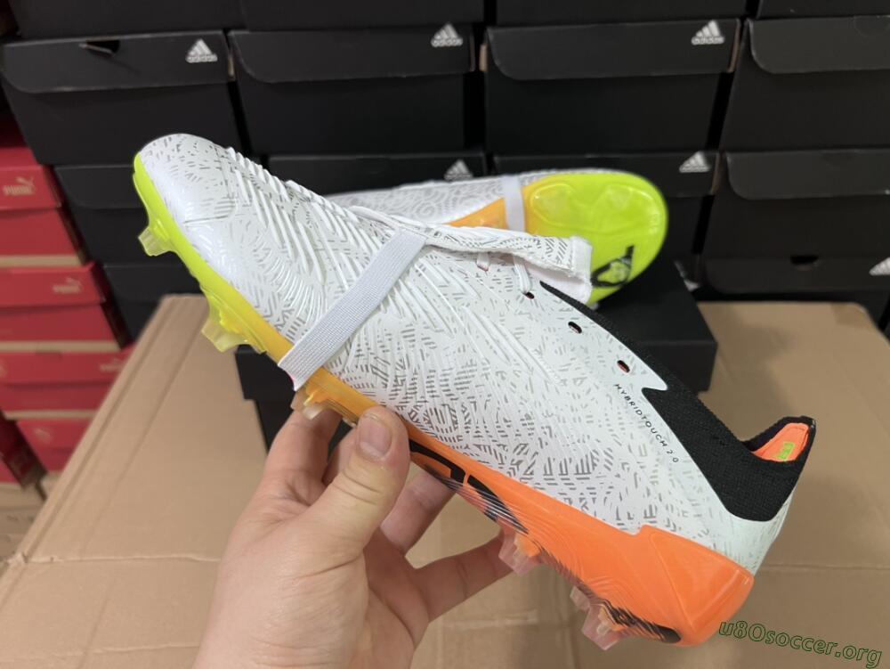 Adidas Predator Elite Foldover Tongue FG Football Boots - White/Black/Orange