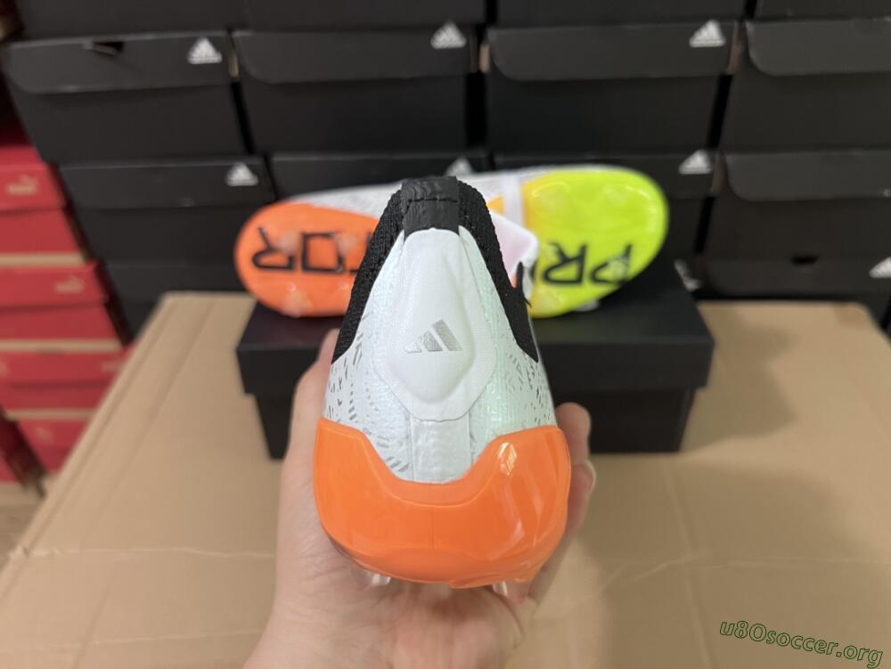 Adidas Predator Elite Foldover Tongue FG Football Boots - White/Black/Orange