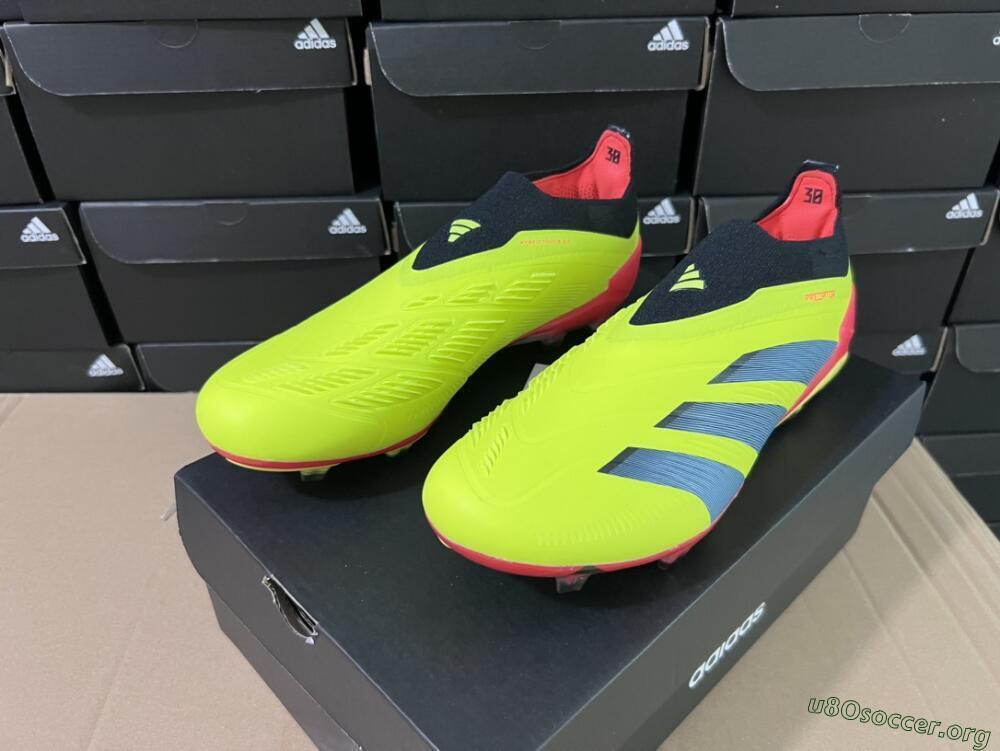 Adidas Predator Accuracy+ Laceless FG Football Boots - Yellow/Black/Grey