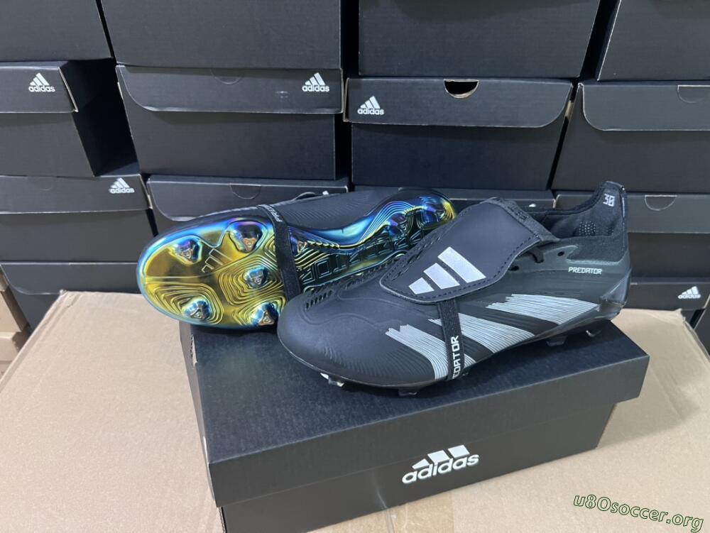 Adidas Predator Elite Foldover Tongue FG Football Boots - Black/Silver/Gold