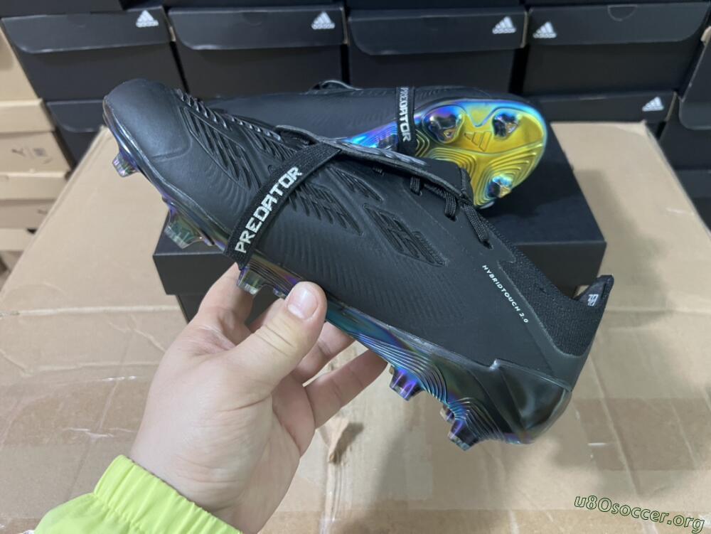 Adidas Predator Elite Foldover Tongue FG Football Boots - Black/Silver/Gold
