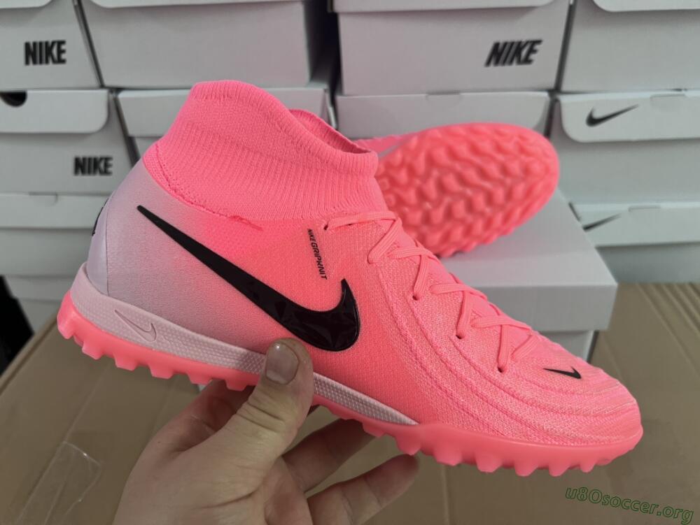 Nike Phantom Luna Elite NU TF Football Shoes - Red/Pink/Black