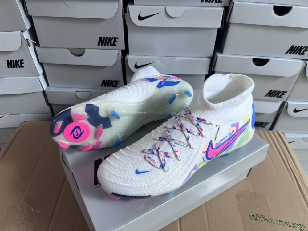Nike Phantom Luna Elite NU FG Football Boots - Beige/Blue/Yellow/Pink