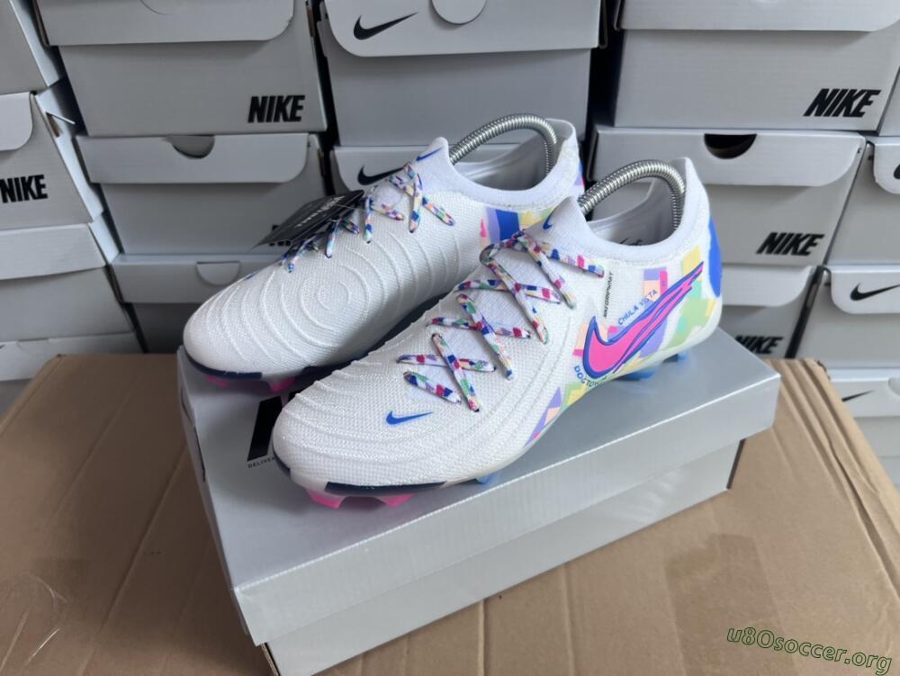 Nike Phantom Luna Elite NU FG Football Boots - Beige/Blue/Yellow/Pink