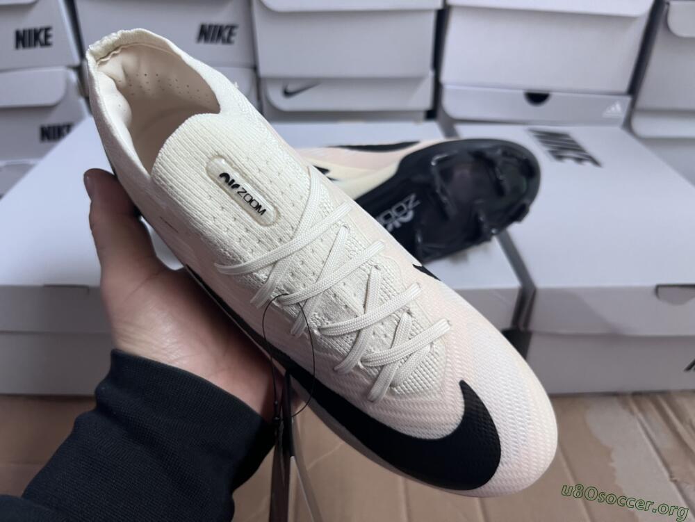 Nike Air Zoom Mercurial Vapor 15 Elite FG Football Boots - Beige/Black