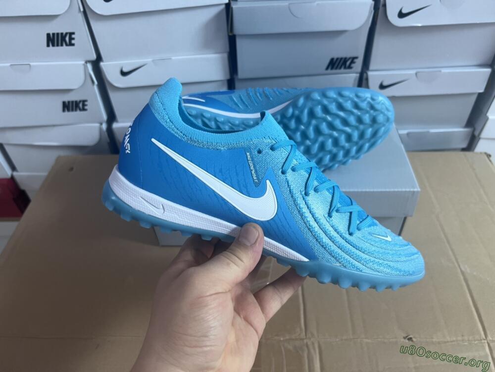 Nike Phantom Luna Elite TF Football Shoes - Jade/White/Blue
