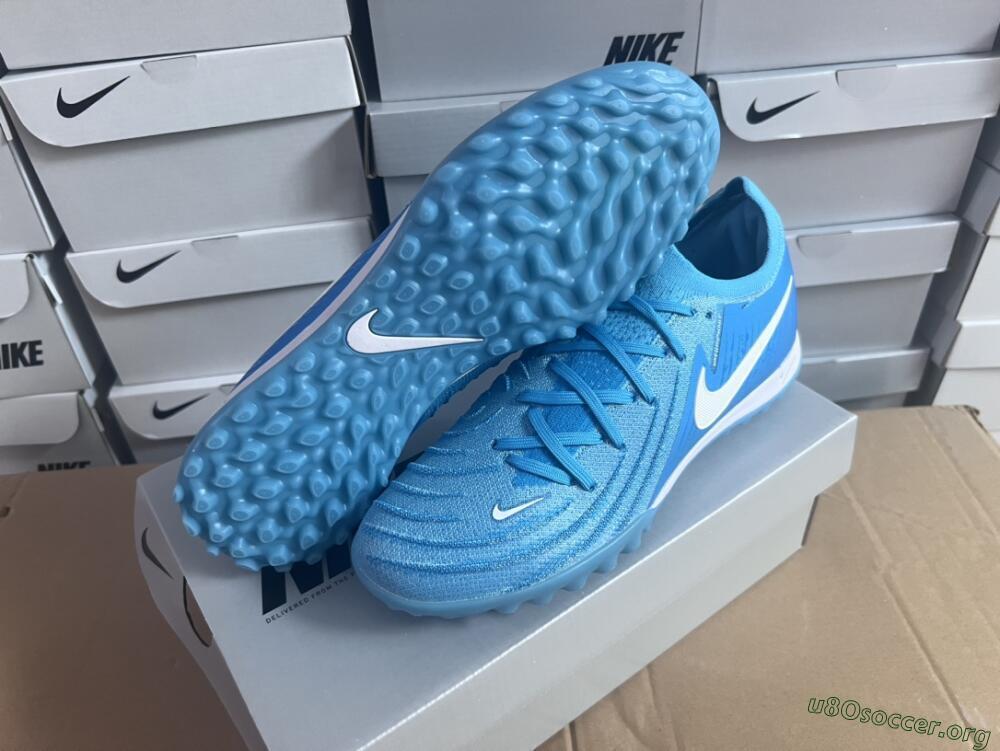 Nike Phantom Luna Elite TF Football Shoes - Jade/White/Blue