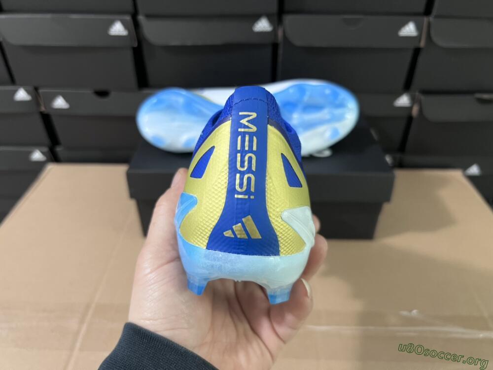 Adidas X Crazyfast.1 Messi FG Football Boots - Blue/Jade/Gold/White