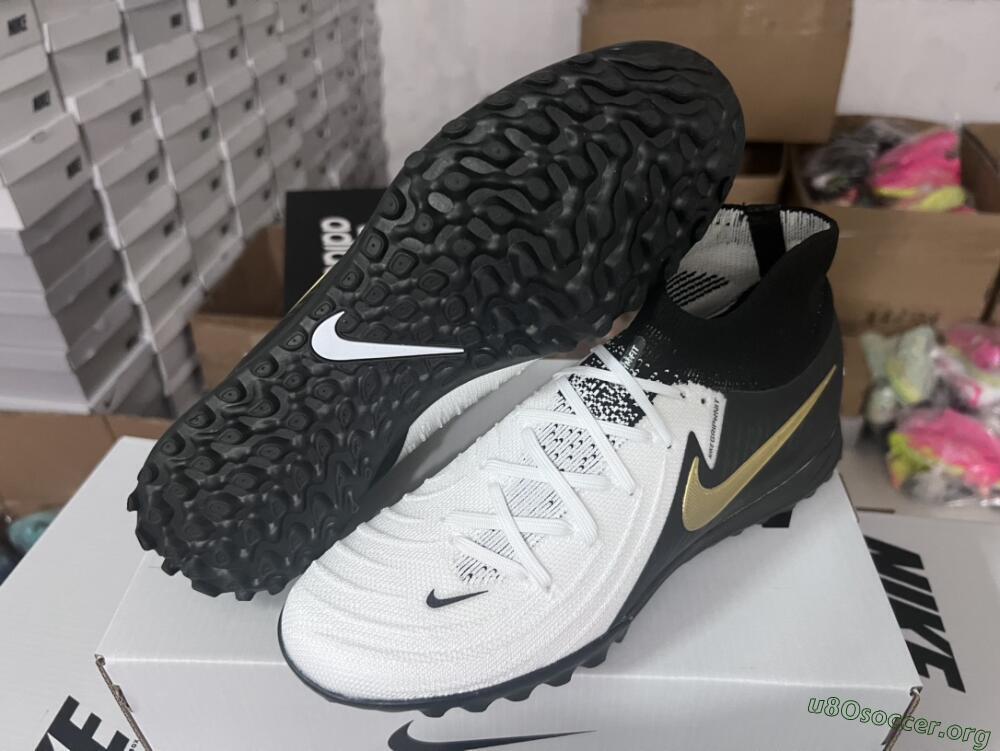 Nike Phantom Luna Elite NU FG Football Boots - White/Black/Gold