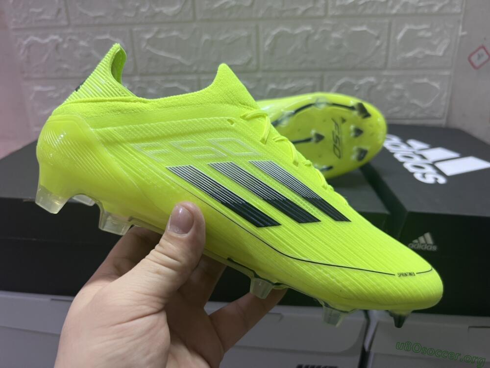 Adidas F50 Adizero FG Football Boots - Yellow/Black