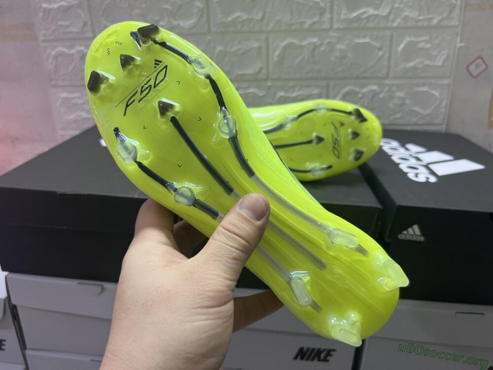 Adidas F50 Adizero FG Football Boots - Yellow/Black