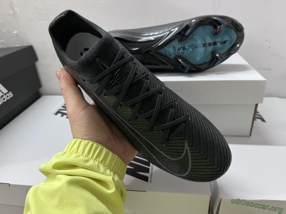 Nike Air Zoom Mercurial Vapor 16 Elite FG Football Boots - Black/Blue/Jade