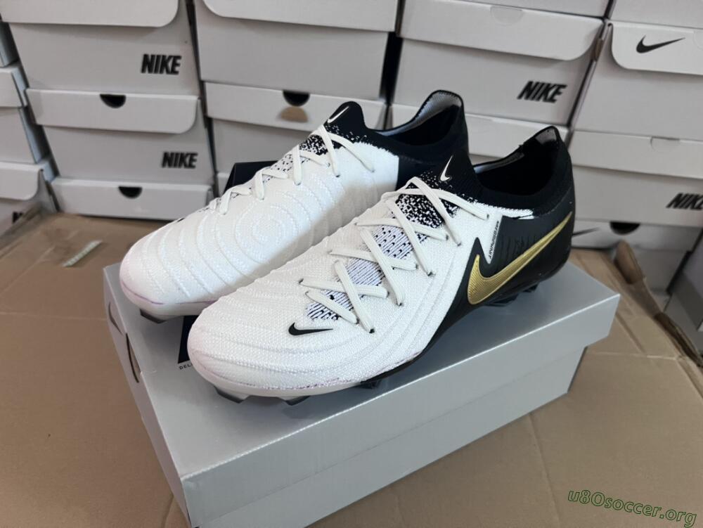 Nike Phantom Luna Elite Low FG Football Boots - White/Black/Gold