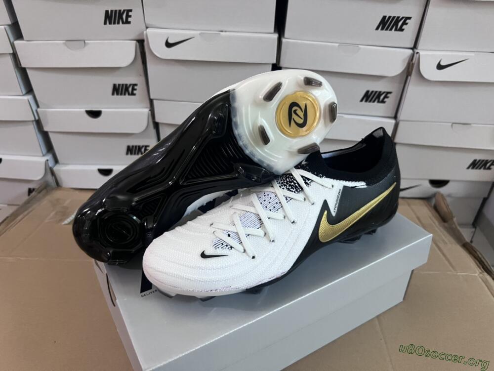 Nike Phantom Luna Elite Low FG Football Boots - White/Black/Gold