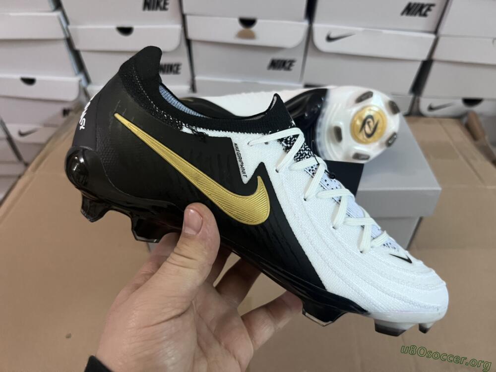 Nike Phantom Luna Elite Low FG Football Boots - White/Black/Gold