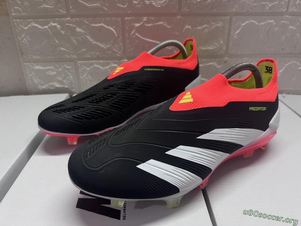 Adidas Predator Elite Laceless FG Football Boots - Black/White/Red