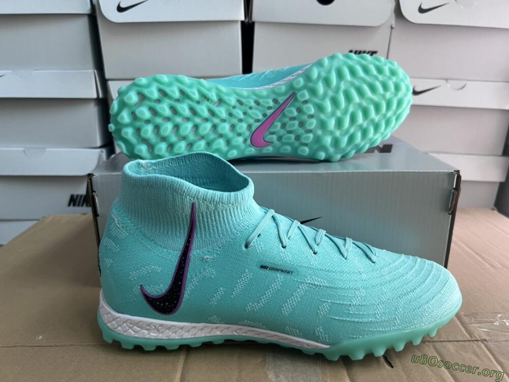 Nike Phantom Luna 2 Elite LV8 TF Football Shoes - Jade/Black/Purple