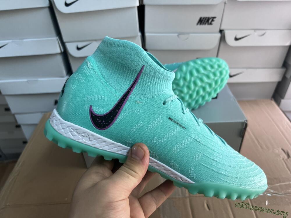 Nike Phantom Luna 2 Elite LV8 TF Football Shoes - Jade/Black/Purple