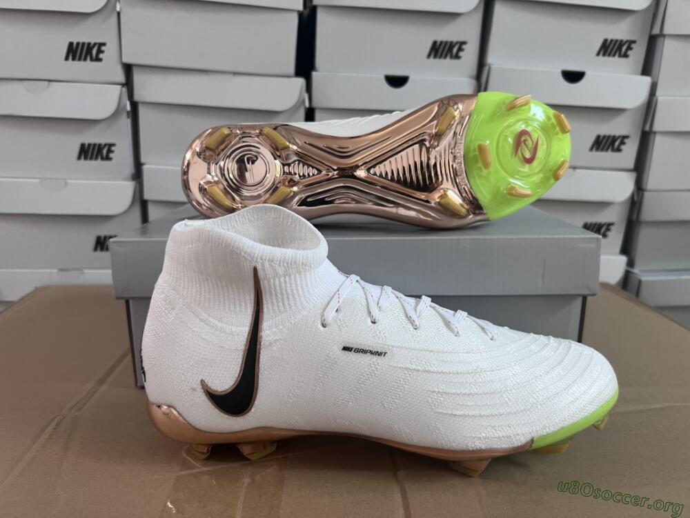 Nike Phantom Luna Elite NU FG Football Boots - White/Gold/Black