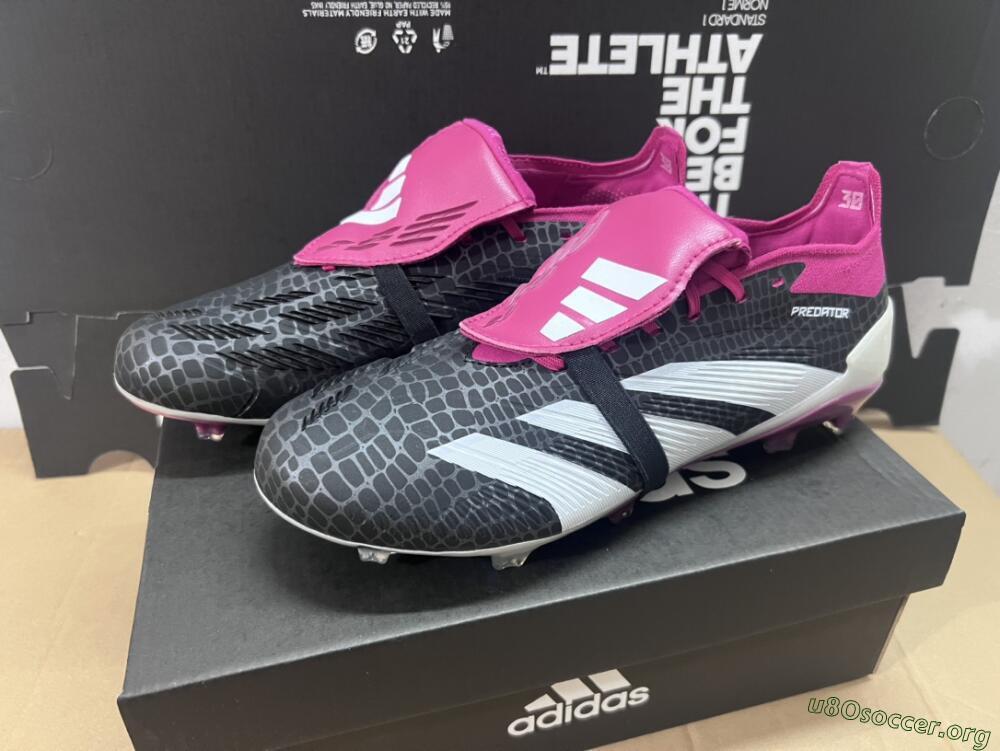 Adidas Predator Accuracy+ FG Football Boots - Black/White/Purple