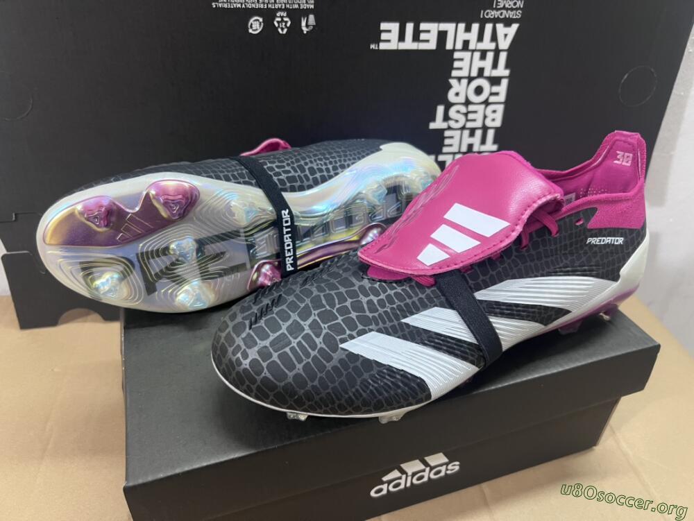 Adidas Predator Accuracy+ FG Football Boots - Black/White/Purple