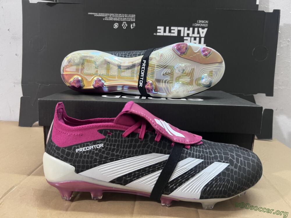Adidas Predator Accuracy+ FG Football Boots - Black/White/Purple