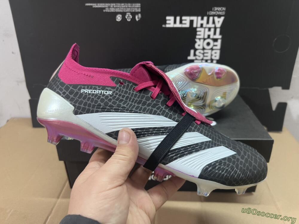 Adidas Predator Accuracy+ FG Football Boots - Black/White/Purple