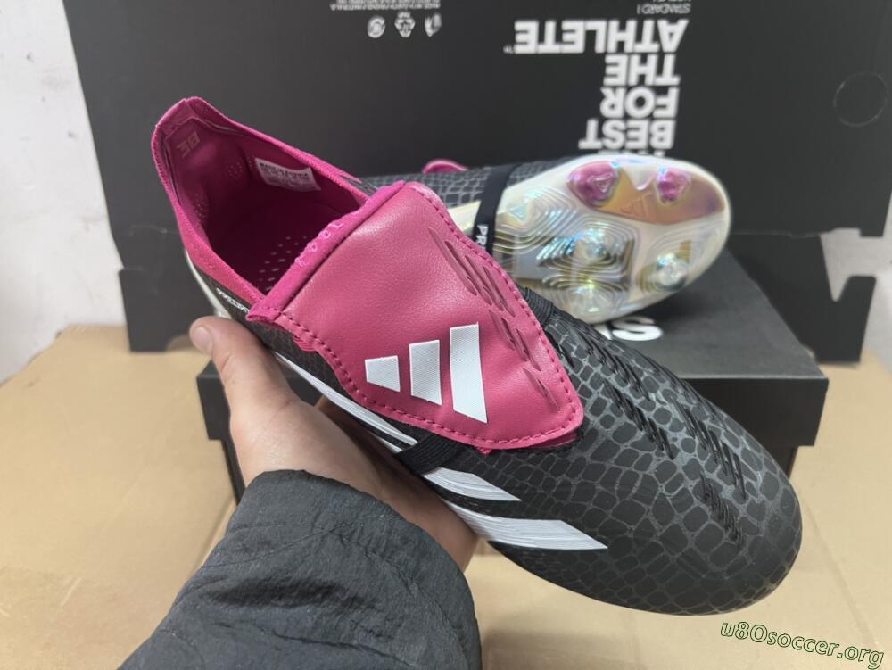 Adidas Predator Accuracy+ FG Football Boots - Black/White/Purple