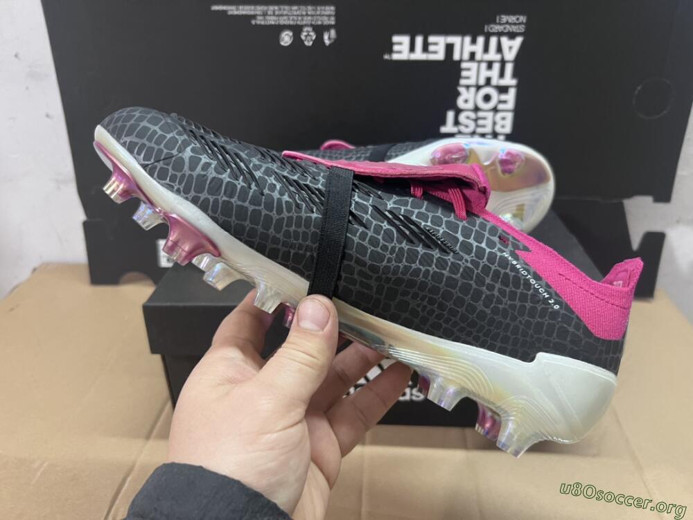 Adidas Predator Accuracy+ FG Football Boots - Black/White/Purple