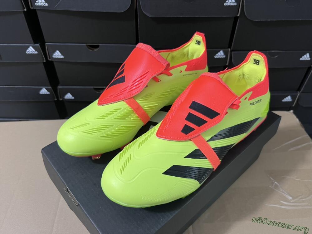 Adidas Predator Elite Foldover Tongue FG Football Boots - Yellow/Black/Red