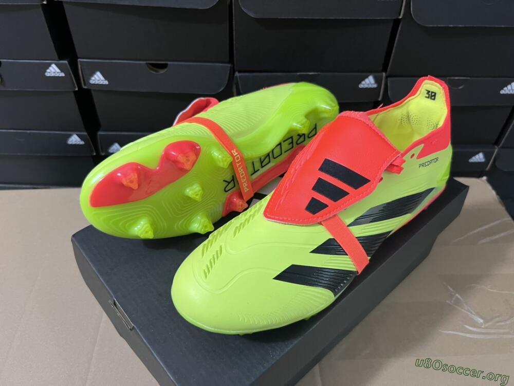 Adidas Predator Elite Foldover Tongue FG Football Boots - Yellow/Black/Red