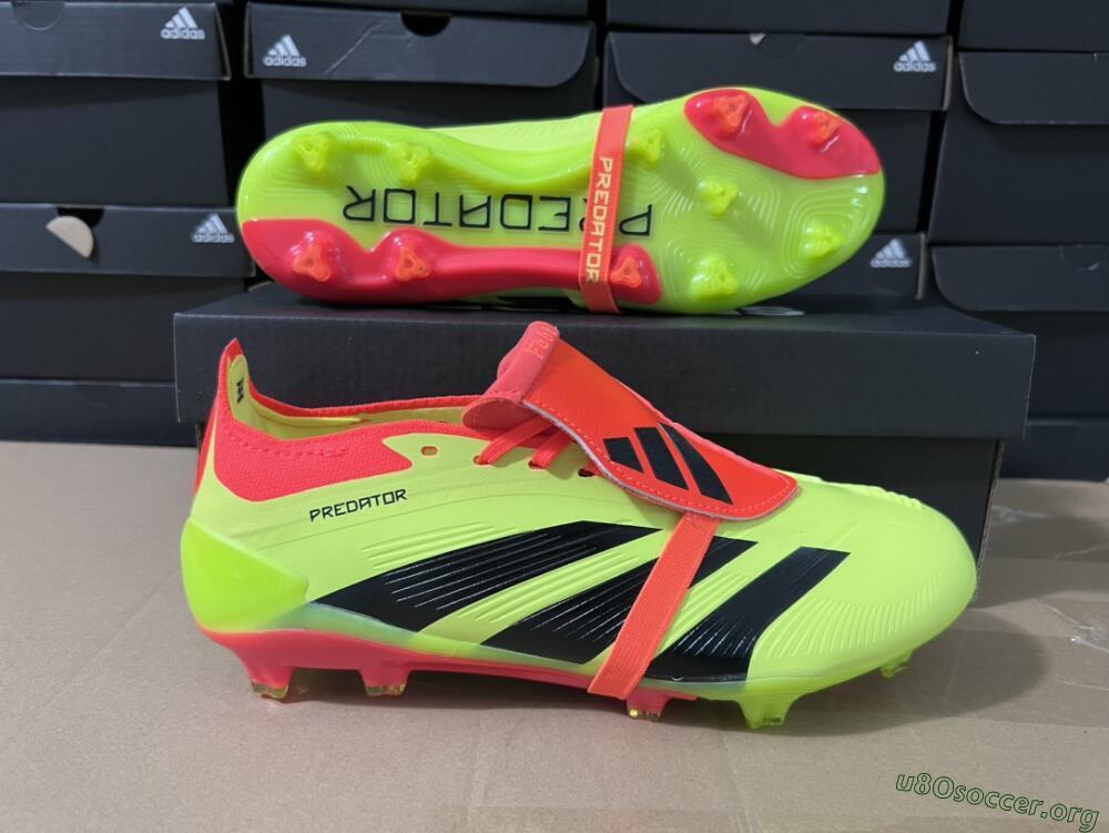 Adidas Predator Elite Foldover Tongue FG Football Boots - Yellow/Black/Red