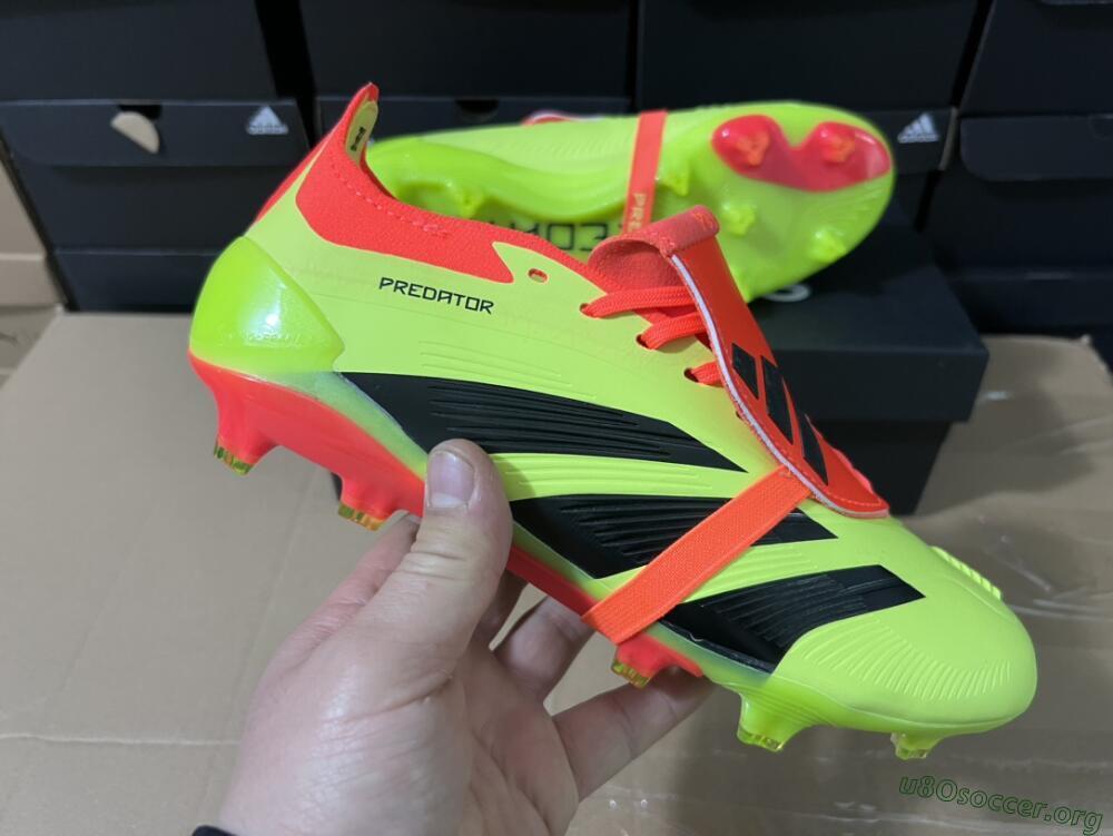 Adidas Predator Elite Foldover Tongue FG Football Boots - Yellow/Black/Red