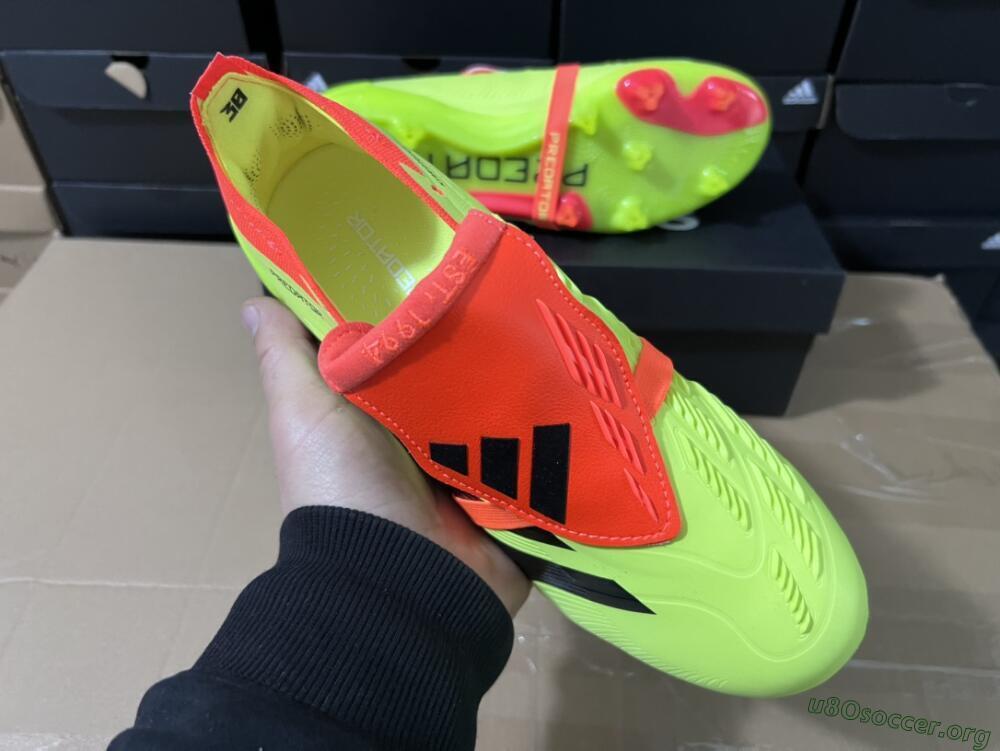 Adidas Predator Elite Foldover Tongue FG Football Boots - Yellow/Black/Red