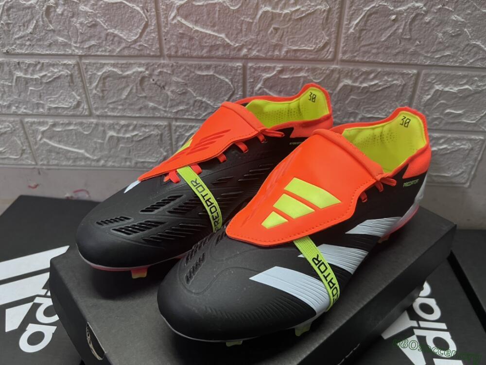 Adidas Predator Elite Foldover Tongue FG Football Boots - White/Black/Red