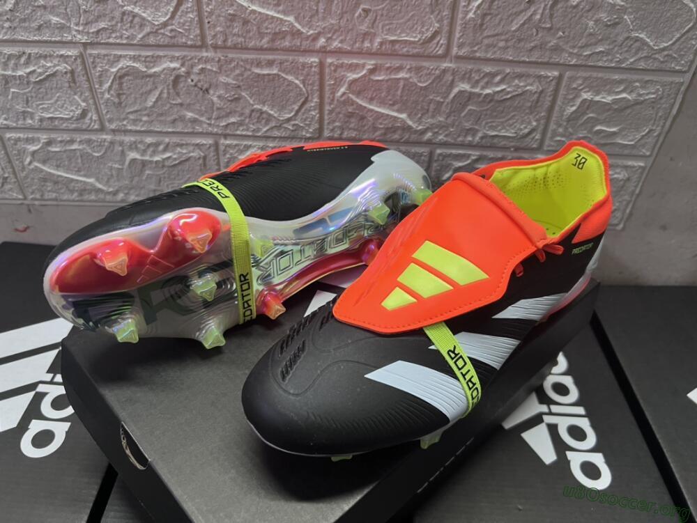 Adidas Predator Elite Foldover Tongue FG Football Boots - White/Black/Red