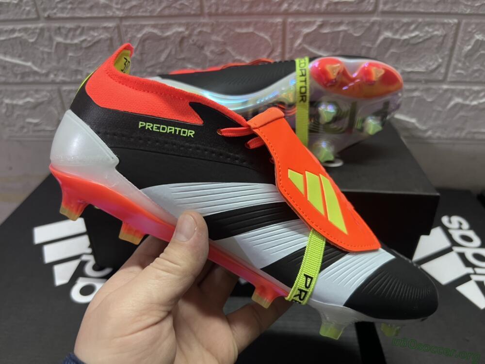 Adidas Predator Elite Foldover Tongue FG Football Boots - White/Black/Red