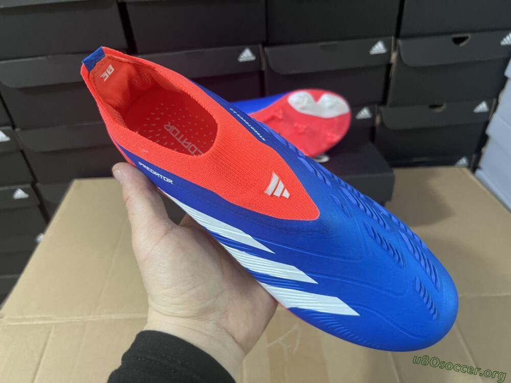Adidas Predator Elite Laceless FG Football Boots - Blue/White/Red