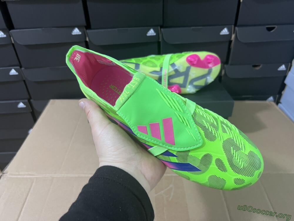 Adidas Predator Elite Foldover Tongue FG Football Boots - Green/Pink/Purple/Yellow