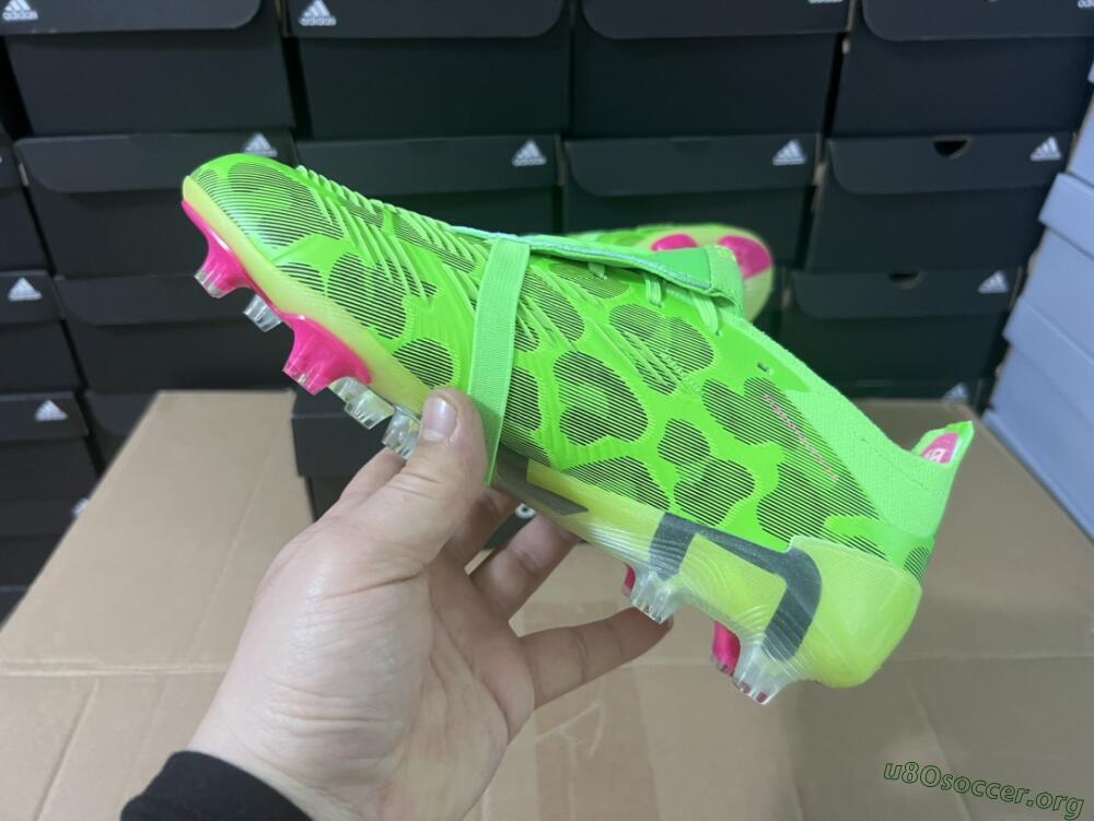 Adidas Predator Elite Foldover Tongue FG Football Boots - Green/Pink/Purple/Yellow