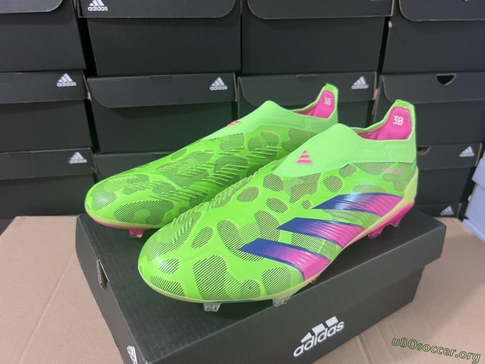 Adidas Predator Accuracy+ FG Football Boots - Green/Purple/Yellow