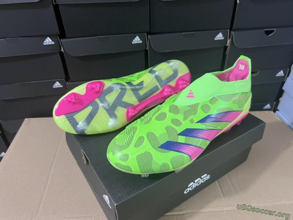 Adidas Predator Accuracy+ FG Football Boots - Green/Purple/Yellow