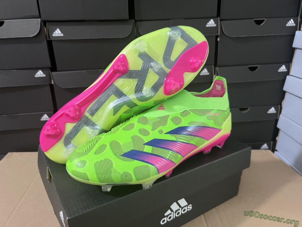 Adidas Predator Accuracy+ FG Football Boots - Green/Purple/Yellow