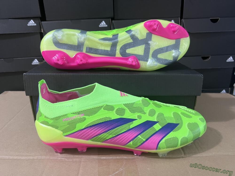 Adidas Predator Accuracy+ FG Football Boots - Green/Purple/Yellow