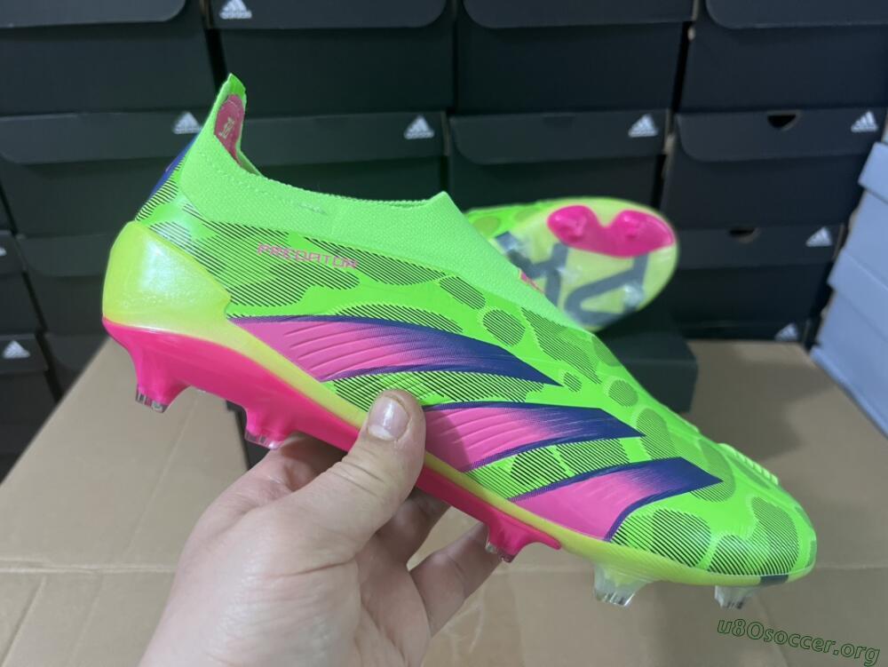Adidas Predator Accuracy+ FG Football Boots - Green/Purple/Yellow