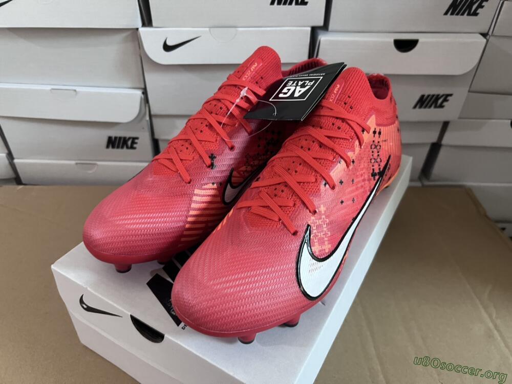 Nike Air Zoom Mercurial Vapor 15 Elite AG Football Boots - Red/White/Black